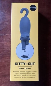 NUEVO Rueda Cortadora de Pizza Corte Gatito OTOTO Gato Persiguiendo Ratón Nuevo en Caja - Imagen 1 de 6