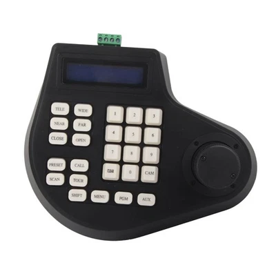 UK Plug 3D PTZ Camera Keyboard RS485 PTZ Joystick Controller LCD Display - Image 1 of 4