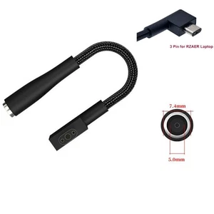 DC 7450 Female to 3 Pin Plug Adapter Converter Laptop Cable For Razer Blade 15 - Afbeelding 1 van 1