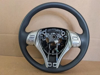 OEM 2014-2017 Nissan Rogue Black Polyurethane Steering Wheel 48430-4BA0A - Image 1 of 4