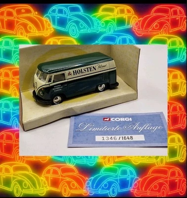Corgi Toys Volkswagen T1 Holsten Pilsener Bier Werbemodell SoMo VW Bus Bulli Van - Bild 1 von 3