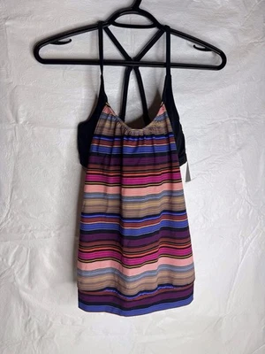 Camiseta Tankini Blusa A Rayas Capri ATHLETA TALLA 32B/C NUEVA CON ETIQUETAS Foto 1 de 4