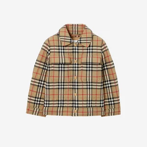 (Kids) Burberry Check Nylon Quilted Jacket Archive beige - Picture 1 of 1
