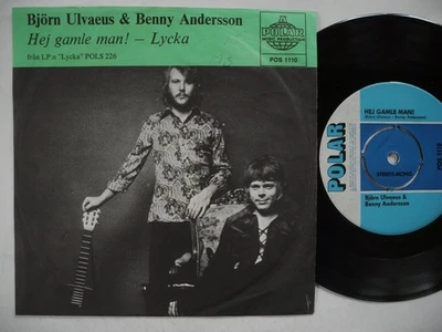 BENNY ANDERSSON & BJÖRN ULVAEUS Hej gamle man! 45 7" single 1970 Sweden green EX - Image 1 of 2