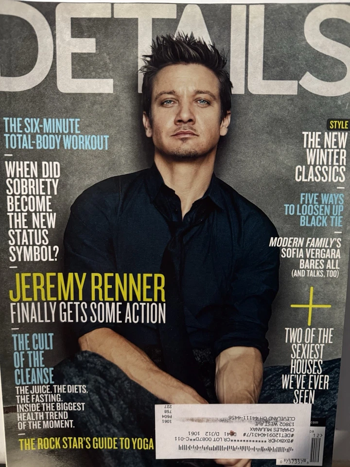 Details Magazine December 2011 Jeremy Renner - Imagem 1 de 1