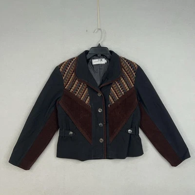 Chaqueta Howard Wolf Mujer Pequeña Pana Tapiz Occidental Hecha en EE. UU. Estilo 7597 Foto 1 de 4