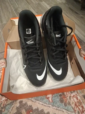 Botines de softbol Nike Diamond Hyperdiamond 4 Keystone negros 9,5 EE. UU. Foto 1 de 4