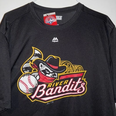 Camisa Dri Fit Quad Cities River Bandits 2XL para Hombres Majestuosa MiLB KC Royals Nueva con Etiquetas Foto 1 de 4