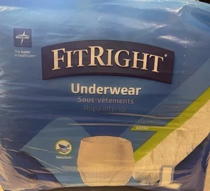 Fit Right by Medline Incontinence Pull ups Underwear Qty 20/40-56" Size L - Picture 1 of 1