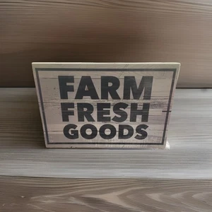 Barn Sign Farm Fresh Goods Rustic Home Decor - Picture 1 of 7