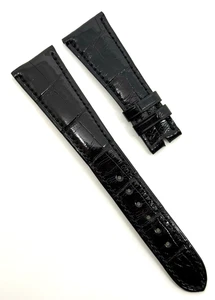 Patek Philippe 22mm x 16mm Black Alligator Watch Strap Band D F02 Authentic OEM - Picture 1 of 7
