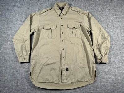 Camisa Militar Ralph Lauren Doble RL Algodón Para Hombre Grande RRL Americana Heritage Foto 1 de 4