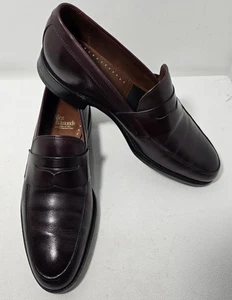Allen Edmonds Sz 9 D Cordovan Brown Leather Presidio Penny Loafers 3872 USA - Picture 1 of 10