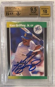 1989 Ken Griffey Jr Donruss Auto RC...BGS 9.5 Gem Mint mit Quad 9.5 Subs & 10 Auto - Bild 1 von 2