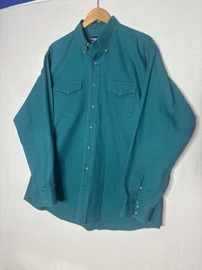 Wrangler Brushpopper 17 1/2-35 Cowboy Cut Regular Fit X-Long Tails Made In USA - Picture 1 of 12
