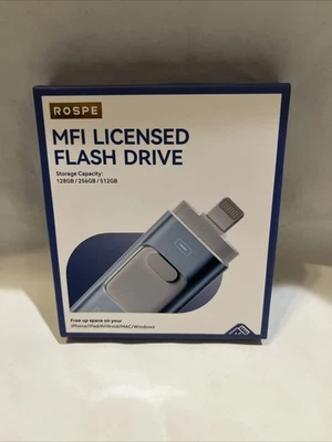MFI Certified 128-512GB Lightning/TypeC Flash Drive Memory Stick - Image 1 of 4