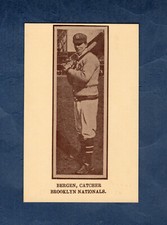 Bill BERGEN, Brooklyn Superbas~Dodgers| Series 3 ~ 1972 Classic Cards, Flint, MI