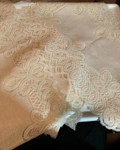 Filet Lace Linen 9 PC Set - LOT#28-14 w/3 Round - Picture 1 of 1