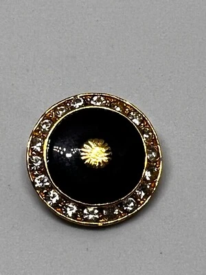 Luxury Handcrafted Metal Button with Swarovski Crystal Inlay - Image 1 of 3