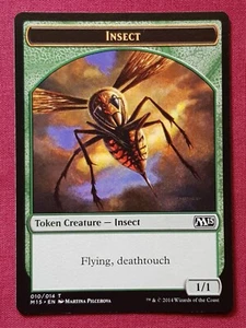 Magic The Gathering 2015 JUEGO BÁSICO M15 FICHA DE INSECTOS tarjeta Magic The Gathering - Imagen 1 de 2