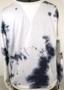 SHEIN-Womens Tie Dyed Pullover Sweatshirt, Small-White/Gray-Casual-Soft & Warm! - Picture 1 of 7