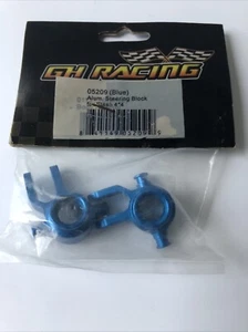 GH Racing 05209 Blue Aluminum Steering Blocks for Slash 4x4-New Old Stock - Picture 1 of 5