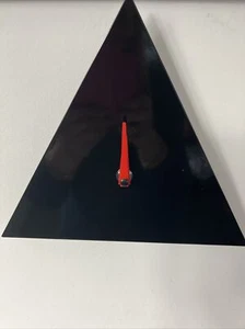 MODERN BLACK DANISH DESIGN TRIANGLE WALL CLOCK BY VAEGUR - Picture 1 of 3