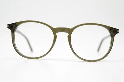 Lunettes Saint Laurent SL 106 Olive Argent Oval Cadre De Lunettes Neuf - Photo 1/4