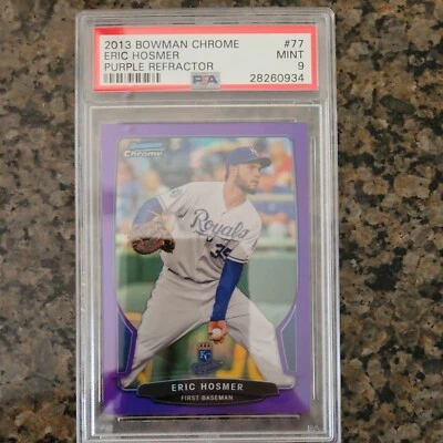 Eric Hosmer 2013 Bowman cromo púrpura refractores 183/199 PSA 9 Foto 1 de 3