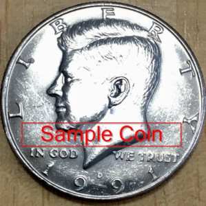1991D John F Kennedy Half Dollar Coin Circulated *Free Shipping* - Picture 1 of 2