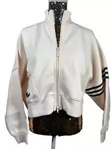 Adidas Originals Sweatjacke Größe M Damen Hellbeige Sweatjacke Tracktop Blamer - Bild 1 von 11