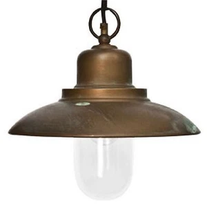 Ship light outdoor pendant light outdoor lamp brass 230V E27 max. 60W Moretti - Picture 1 of 2