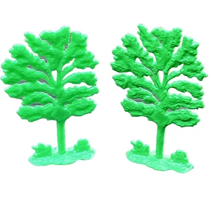 Marx 1950s Wild Animal Jungle Play Set 3716 Cottonwood Trees #M1 - Picture 1 of 4