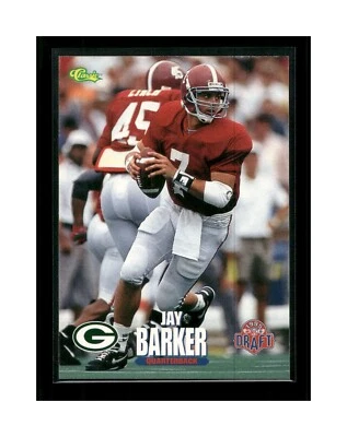 1995 Classic NFL Draft Jay Barker #86 Rookie RC FOOTBALL - Image 1 of 2