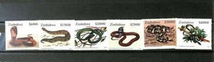 Zimbabwe - 2005 - Scott #990-995 - Mint Never Hinged - Snakes - Picture 1 of 1