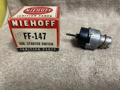 NOS NIEHOFF FF-147 IGNITION STARTER SWITCH 1965-67 FORD LINCOLN MERCURY - Image 1 of 4