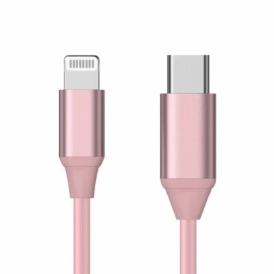 Just Wireless 6' TPU Lightnng to USB C Cable Rose Gold - Image 1 of 3