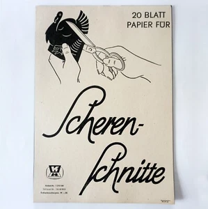 DDR Scherenschnitt schwarzes Papier 1960er bis 1980er Jahre - Bild 1 von 5