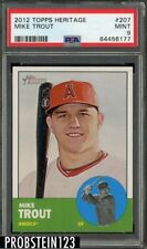 2012 Topps Heritage #207 Mike Trout Angels RC Rookie PSA 9 MINT