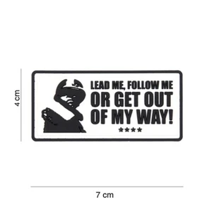 Morale Patch 3D PVC  Patton "Lead me, Follow me" with hook and loop - Picture 1 of 2
