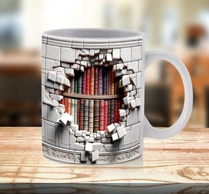 Tasse à livre brisée drôle nouveauté livres d'anniversaire amant lui offre sa céramique - Photo 1 sur 1