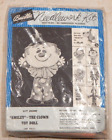 New Bucilla Needlework Kit "SMILEY - THE CLOWN" #2688 Toy Doll Craft 1960s?
