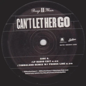 Boyz II Men - Can't Let Her Go (12") (Near Mint (NM or M-)) - 11112594 - Picture 1 of 2