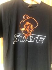 Oklahoma State Cowboys T-Shirt Black with Orange Logo Men's XL