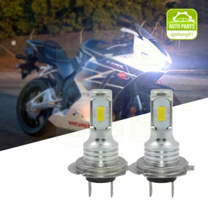 For Kawasaki ZX636 Ninja ZX-6R 2005-2006 2009-2015 ZX6R LED Headlight H7 Bulbs - Picture 1 of 12
