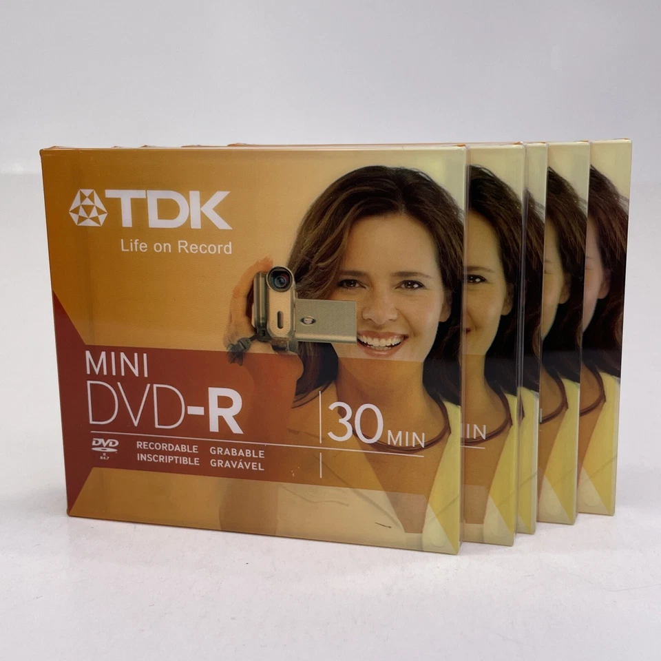 TDK Mini Dvd-r 30 Minute Video Disc Set of 4