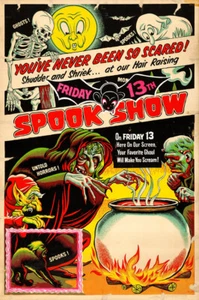 Impresión fotográfica de 13x19" de Spook Show de finales de la década de 1940 - Imagen 1 de 1