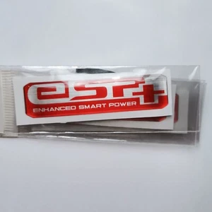 Adesivo scritta ESP+ rosso per coperchio cassa filtro Honda Sh - Foto 1 di 2