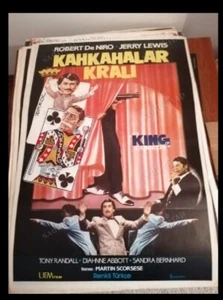 King of Comedy Türkisches Filmplakat 1982 DE NIRO SCORSESE sehr guter Zustand gerollt - Bild 1 von 1