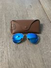 Ray Ban Blue Lens Large Aviator RB 3025